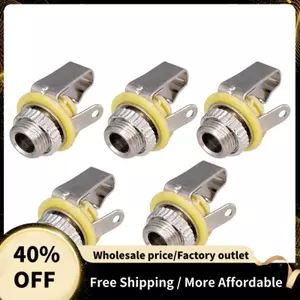5 Chiếc 3.5 Mm 1 / 8 Inch Mono Đầu Vào Jack Cắm Ổ Cắm Cho Đàn Guitar Điện Tai Nghe Loa Jack Cắm Ổ Cắm