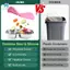 Hộp đựng đồ ăn nhẹ bằng thép không gỉ 5.3Oz kép- Nắp silicon chống rò rỉ, 4 gói