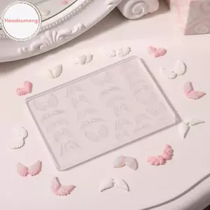 Hodou Lông Vũ Hình 3D Cánh Thiên Thần Khuôn Làm Móng Silicon Có Thể Tái Sử Dụng Mẫu Sáng Tạo DIY Móng Tay Nghệ Thuật Tại Nhà VN