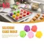 10x Silicone Hoa Hồng Muffin Bánh Quy Cốc Làm Bánh Khuôn Socola Thạch Khuôn Làm Khuôn