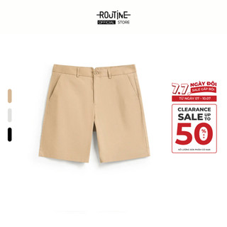 Quần Short Kaki Nam Trơn Form Straight - Routine 10F25PSH008
