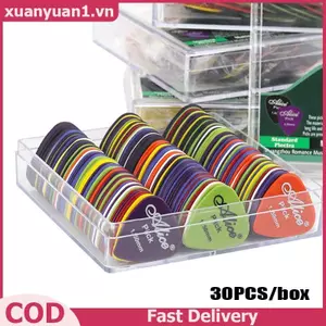 XUAN 30 Chiếc Acoustic Electri Alice Guitar Bass Pi Chống Trơn Trượt Bla Trắng Mediator Cho Acoustic Điện Guitarra Ukulele Phụ Kiện VN