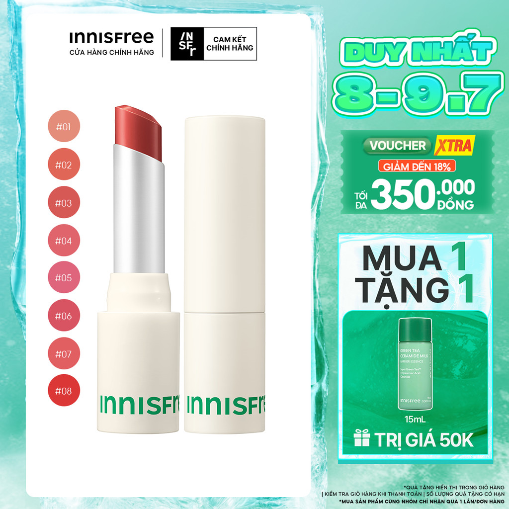 Son lì dạng thỏi siêu nhẹ môi innisfree Airy Matte Lipstick 3.5 g