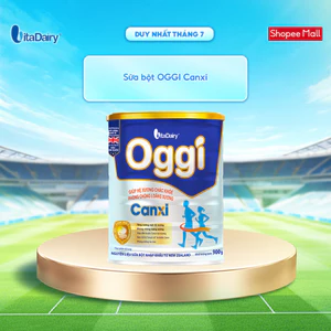 Sữa bột Oggi Canxi - Giúp tăng cường mật độ xương, giúp hệ cơ xương chắc khoẻ, chống loãng xương - Lon 900g