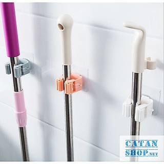 Móc treo chổi dán tường , treo cây lau nhà siêu dính thông minh, tiết kiệm diện tích GD328-Treochoi