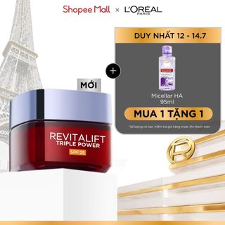 [MỚI] Kem dưỡng da ban ngày giúp giảm nhăn & tăng độ săn chắc da L'Oréal Paris Revitalift Triple Power 50ml