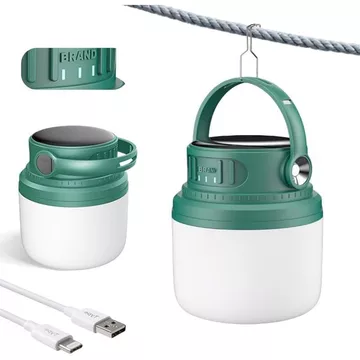 Đèn lồng cắm trại LED có thể sạc lại 1200LM, Đèn lều cắm trại, 4 chế độ ánh sáng, Đèn cắm trại 7200mAh có đế nam châm, lồng điện &amp; treo khẩn cấp để mất điện