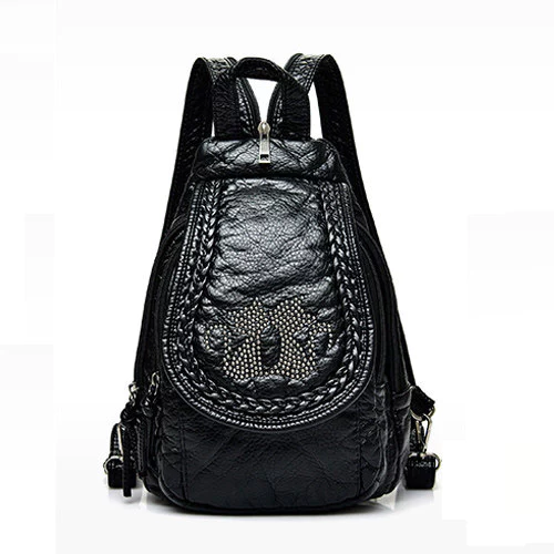 Women's Korean-Style PU Leather Backpack – Mini, for Travel – 2