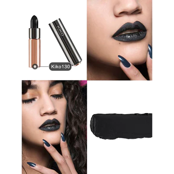son bóng black rouge son bóng black rouge KIKO Halloween Matte Lip Glaze Son môi đen Châu Âu Mỹ