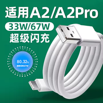 Thích hợp cho Cáp Dữ Liệu OPPO A2Pro 67W Sạc Siêu Flash OPPOA2 Cáp Sạc Điện Thoại Di Động 33W Cáp Sạc Nhanh Mở Rộng 2m Cáp Sạc Flash Cáp Sạc Nhanh
