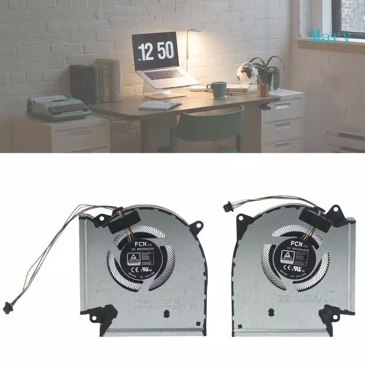 Mary CPU GPU Tản Nhiệt Cho DC 12V 1A 4pin 4 Dây Quạt Làm Mát Laptop Cho ROG Strix 2021 Scar 15 G533 Laptop Tản Nhiệt Phần