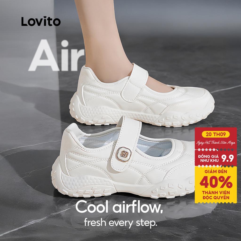 Lovito Giày Thể Thao Thường Ngày Phong Cách Hàn Quốc Dành Cho Nữ Thích Hợp Cho Hoạt Động Ngoài Trời LFAS7029