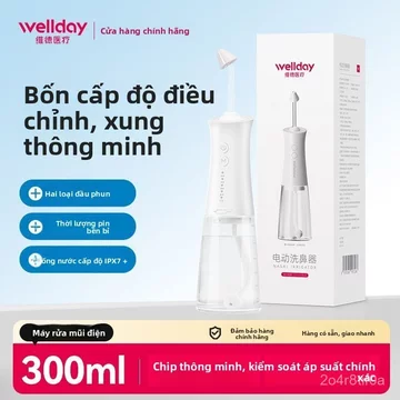Máy rửa mũi điện phun sương cho người lớn tại nhà, dụng cụ rửa mũi trẻ em trị viêm mũi, thần khí vệ sinh mũi