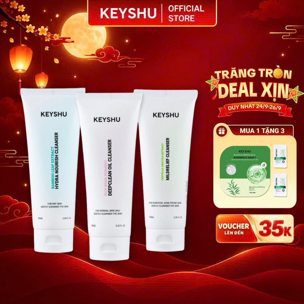 Sữa Rửa Mặt KEYSHU Làm Sạch Dịu Nhẹ Dành Cho Mọi Loại Da 99ml
