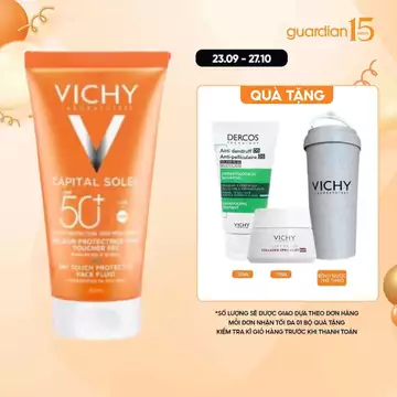 Kem Chống Nắng Không Gây Nhờn Rít Vichy Capital Soleil Mattifying Dry Touch Face Fluid Guardian 50Ml