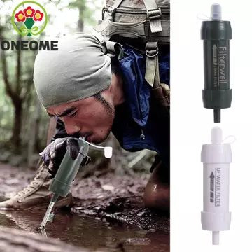 Ống hút lọc nước mini ONEOME, Máy lọc mini Lọc nước, Máy lọc nước riêng lẻ Ống hút cầm tay Uống nước trực tiếp Ống hút nước uống Ống hút leo núi