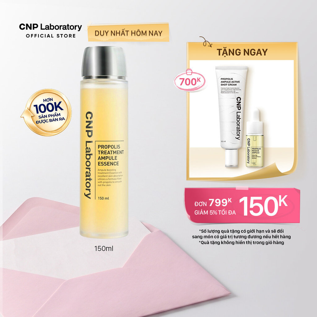 [CNP] Toner keo ong (tiền tinh chất) phục hồi làn da Propolis Treatment Ampule Essence 150ml