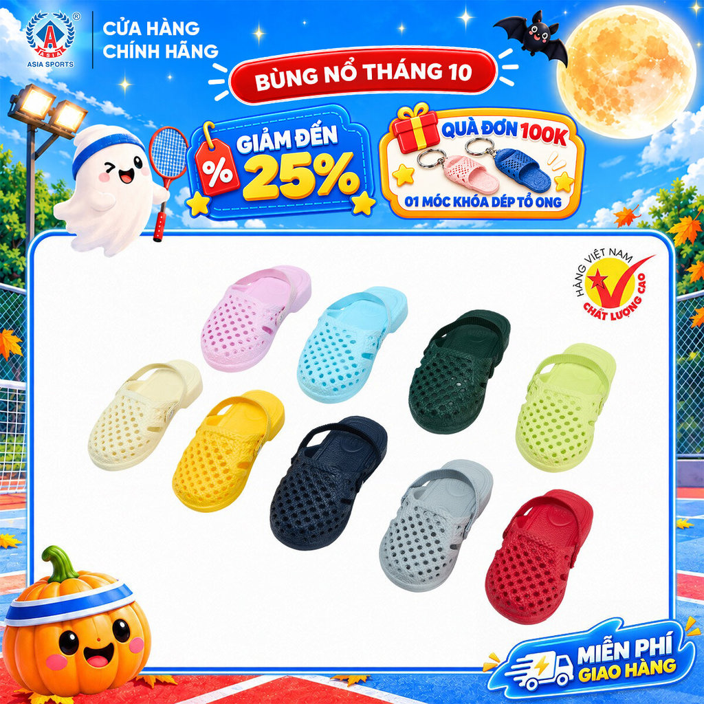 [MUA 2 GIẢM 3%] [CÓ QUAI] Dép Tổ Ong Trẻ Em ASIA (Size 12-17) Siêu Nhẹ Chống Trượt - Dép Lê Đi Trong Nhà Êm Chân - DCE05