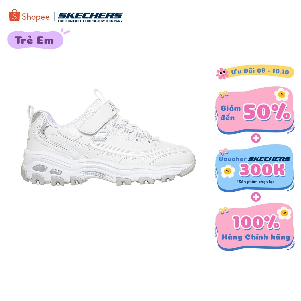 [ĐỘC QUYỀN ONLINE] Giày Thể Thao Bé Gái Skechers D'Lites Biggest Fan - 304154L-WSL Air-Cooled Memory Foam