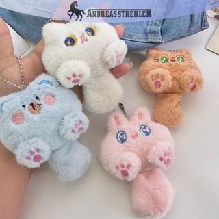 Onetimingfine Hoạt Hình Dễ Thương Sang Trọng Búp Bê Móc Khóa Lông Tơ Mềm Nhồi Bông Ba Lô Túi Mặt Dây Chuyền Móc Khóa Quà Tặng Cho Trẻ Em Bạn Gái VN