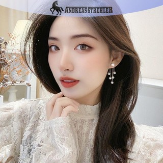 Onetimingfine Đẹp Zircon Ngọc Trai sel Bông Tai Phong Cách Hàn Quốc Trang Sức sel Thả Bông Tai VN