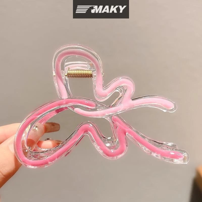 Newwellknownepic Màu Gradient Kẹp Tóc Cho Nữ Hairgrips Acrylic Tóc Móng Vuốt Kẹp Tóc Phụ Kiện Tóc Thanh Lịch Bé Gái Mũ VN