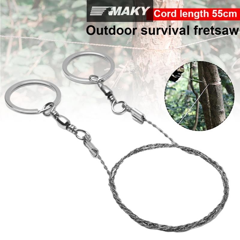 Newwellknownepic Máy cưa dây nhẹ Máy cưa sống sót khẩn cấp có tay cầm xoay Cắm trại Đi bộ đường dài Thiết bị treo VN