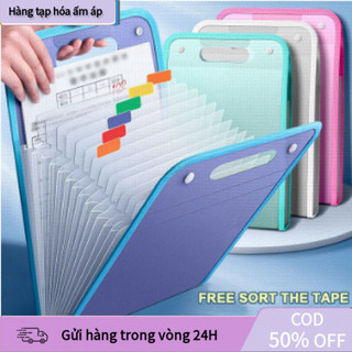 【24】Túi Đựng Tài Liệu PP Mờ, Thiết Kế 13 Ngăn Tiện Dụng Giúp Lưu Trữ Và Tổ Chức Tài Liệu
