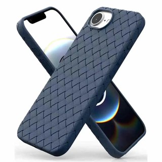 Ốp Điện Thoại Chống Sốc Họa Tiết Bện Cho IPhone 16E 16 15 14 13 12 Pro Max Plus Họa Tiết Lưới Silicon Thoáng Khí Làm Mát
