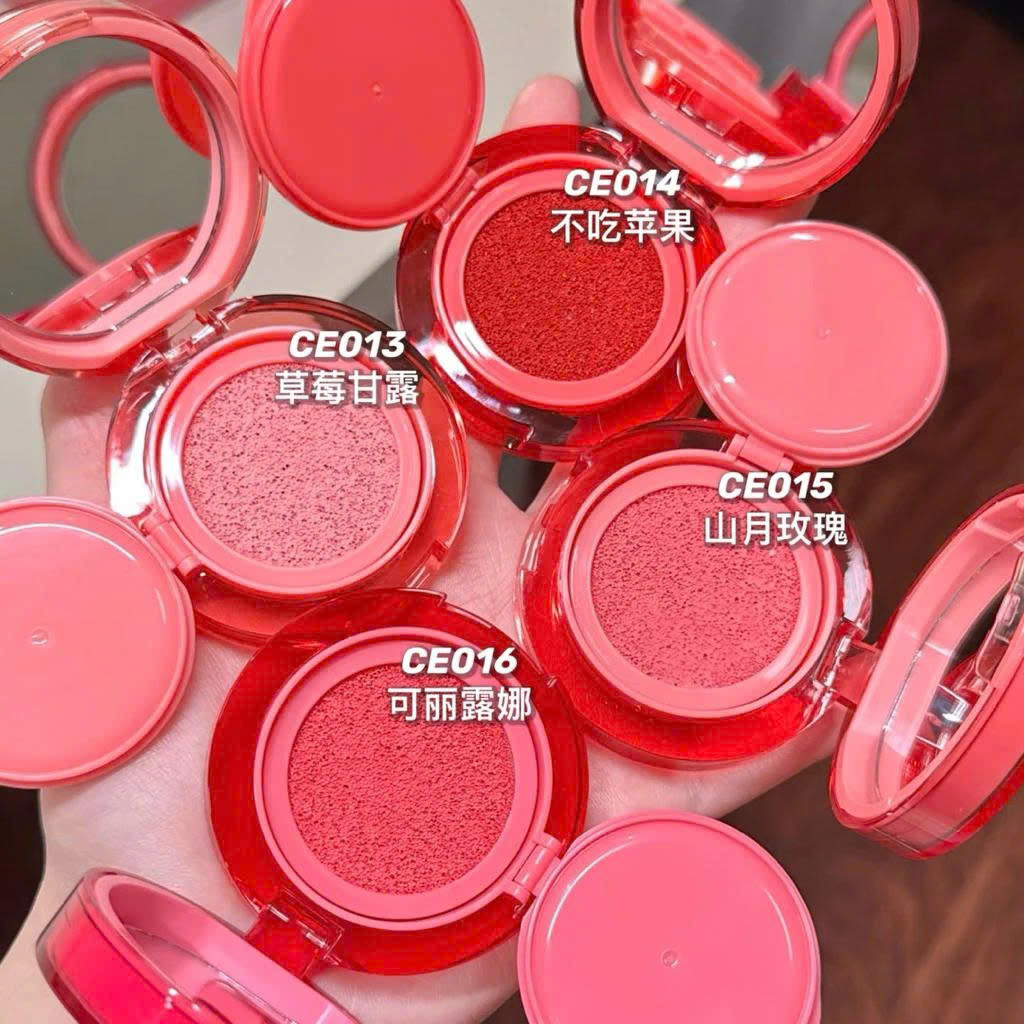 [KÈM BÔNG MÚT] Má hồng cushion MOONEYES dạng kem má hồng moon eyes hiệu ứng căng bóng tự nhiên 4.5g