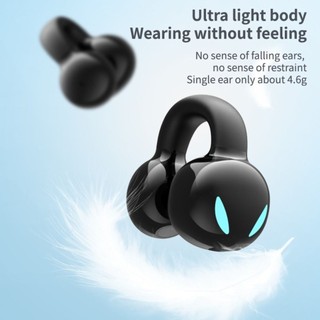 EARTHLYCO Tai kẹp Bluetooth 5.3, dẫn truyền xương, pin lâu, cuộc gọi dài, dùng cho cả nam nữ