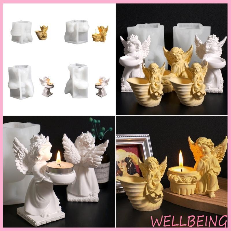 Wellb Silicone Tượng Thiên Thần Khuôn Thủ Công Đồ Dùng Trang Trí Bánh Sô Cô La