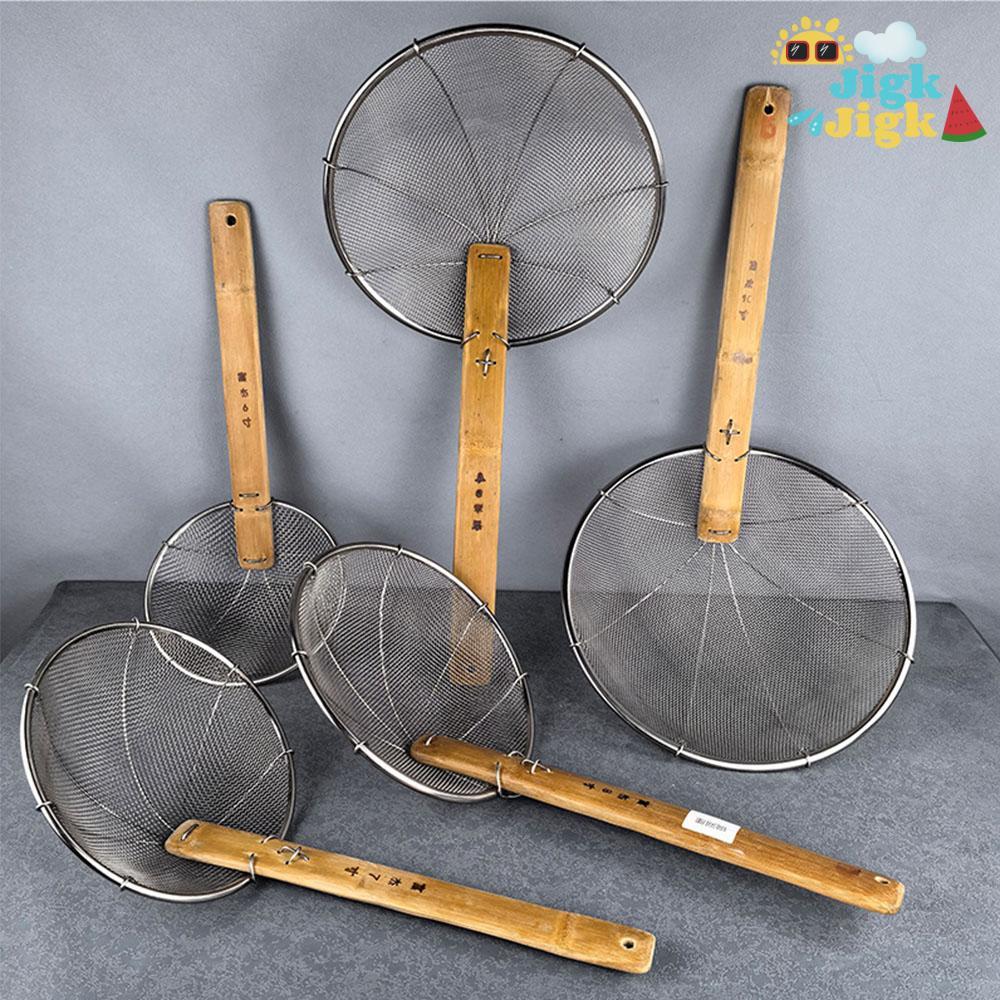 JiKK Lưới Lọc, Dụng Cụ Skimmer Muỗng Lọc Đa Năng, Dụng Cụ Nhà Bếp Inox Sàng Bánh Bao