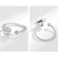 Ở Lại Có Thể Điều Chỉnh Xoay Lo Âu Nhẫn Dành Cho Nữ Giảm Căng Thẳng Xoay Fidgets Trang Sức Với Zirconia Hoa Hướng Dương Thiết Kế Trong