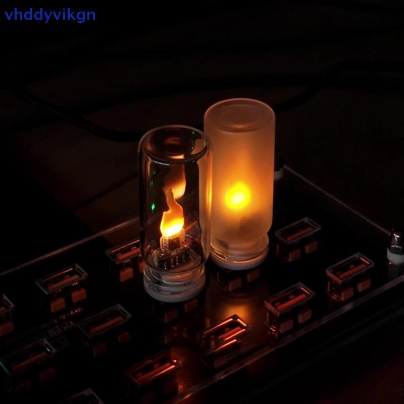 VHDD 5V LED Mô Phỏng Bóng Đèn Ngọn Lửa USB Đèn Ngủ Lễ Hội Ô Tô Di Động Bóng Đèn Trang Trí VN