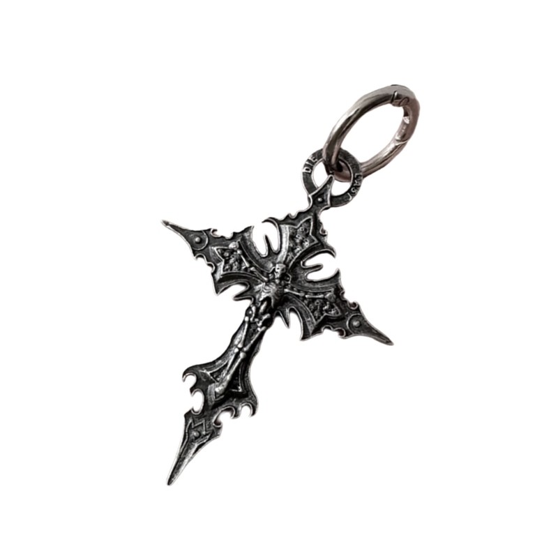 Kelln Retro Đầu Lâu Và Thánh Giá Móc Khóa Gothic Punk Trang Sức Dây Xích Có Thể Điều Chỉnh Cho Nam