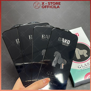 Kính cường lực Baiko full màn cho điện thoại, dán màn hình 9H phủ nano, chống vân tay, siêu trong - CLBKIP