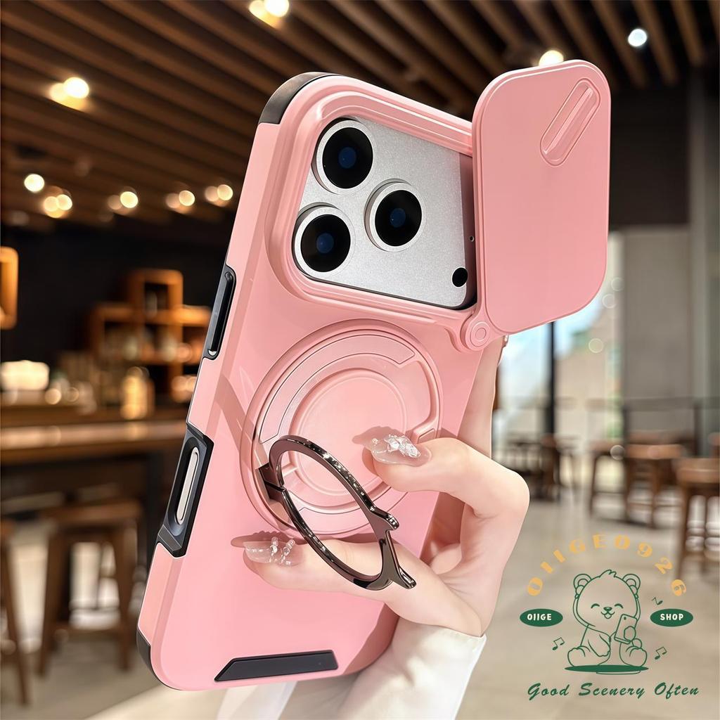 【 Ốp lưng iPhone17 】 Giá đỡ vòng màu cam Vỏ điện thoại chống rơi iphone17 Pro Max 16 15 14 13 12 11 cho vỏ iPhone Vỏ mềm silicon TPU chống sốc