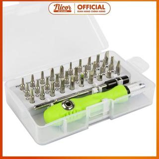 Hộp tua vít đa năng 32 món tiện lợi nhỏ gọn, Tua vít sửa laptop và các vật dụng khác tiện ích