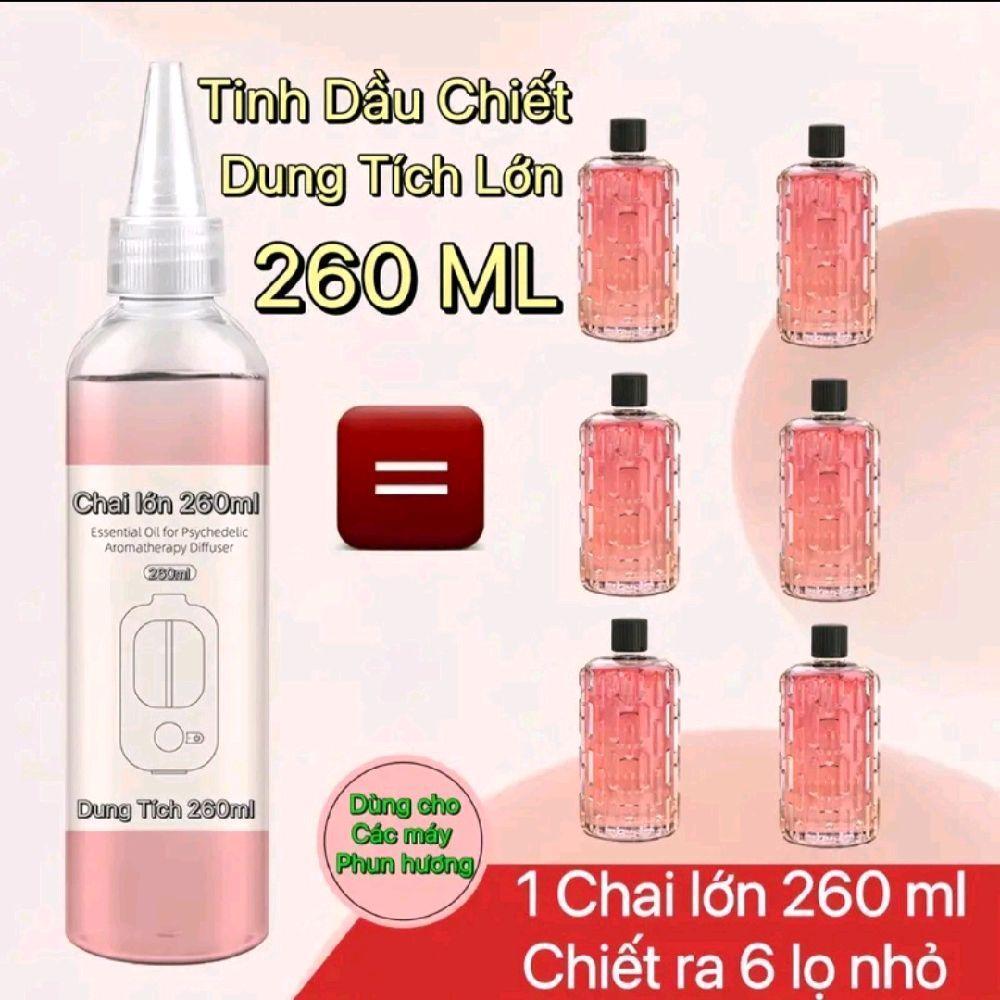 Tinh dầu thơm phòng chai lớn 260ml bổ sung tinh dầu cho máy phun, tinh dầu chai chiếc lớn thích hợp nhiều loại máy phun
