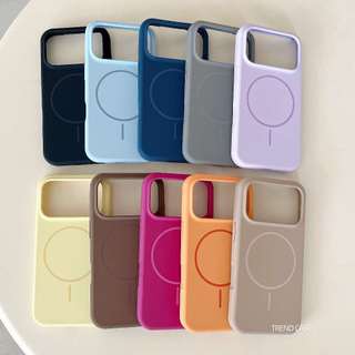 Ốp điện thoại silicon lỏng màu trơn thời trang cho iPhone 17 16 Pro Max 17 Air 17Pro Vỏ chống sốc mềm