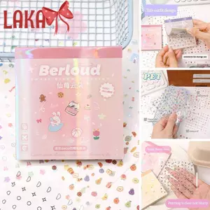 LAKA 24 Cái / bộ Miếng Dán Cốc, Miếng Dán Móng Tay Không-Repeat Dập Nổi Mềm, Đề Can Làm Móng Tay Đa Năng Tự Dính Thời Trang Để Trang Trí Móng Tay Nghệ Thuật