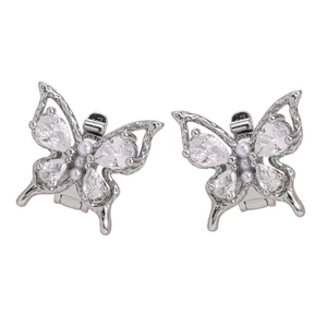 PCF * Ngọc Trai Dainty Bướm Tai Nghe Trang Sức Cầm An Toàn Thiết Kế Chống Trơn Trượt Cho Tập Luyện Và Đi Bộ