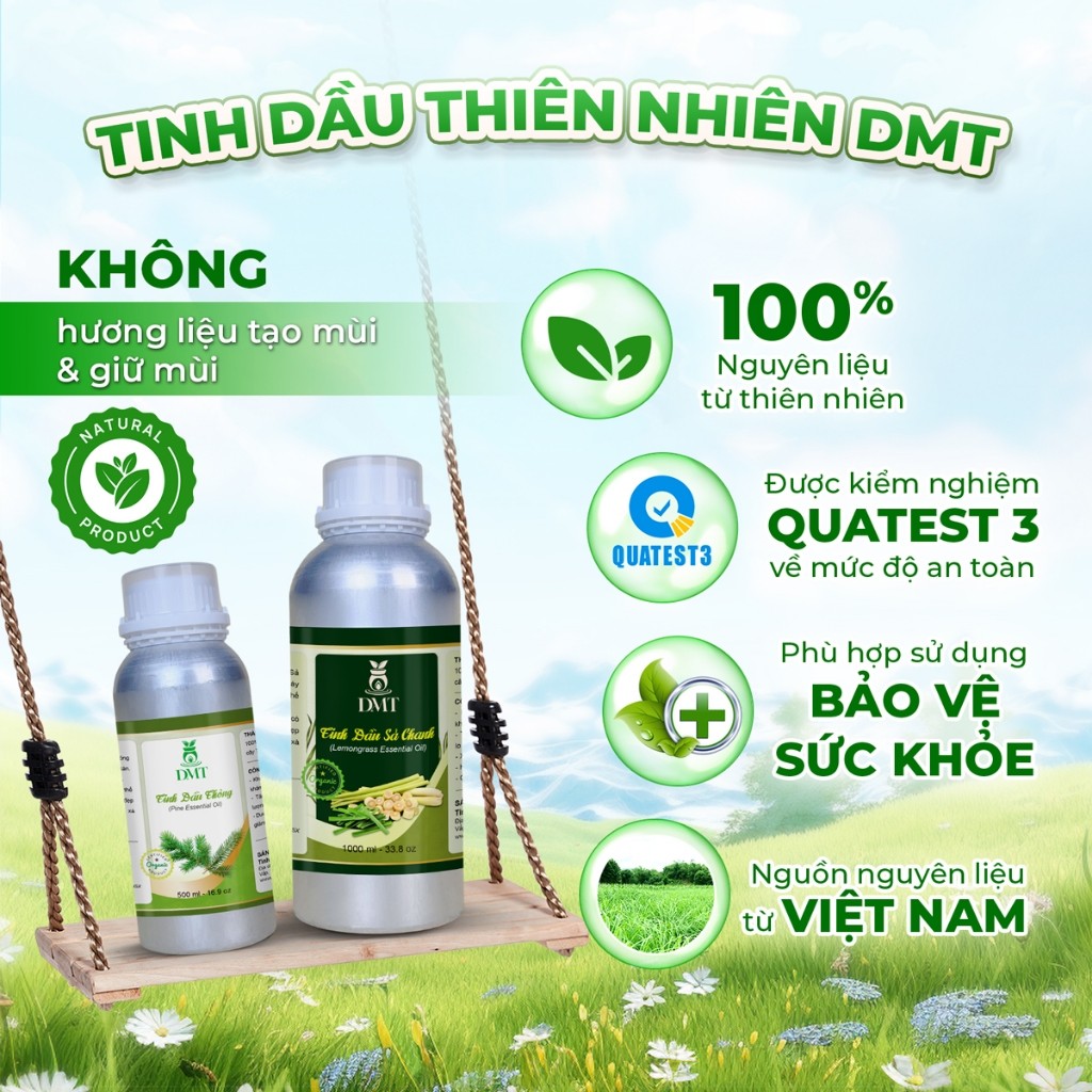 [Chai Lớn 1lít] Tặng máy xông tinh dầu nguyên chất khi mua 1000ml tinh dầu xông thơm phòng DMT