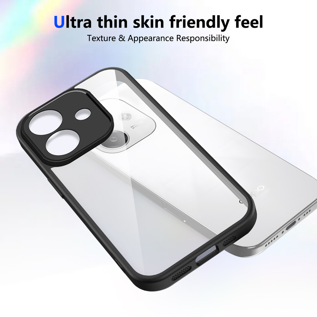 Ốp lưng OPPO A5i Vỏ trong suốt mờ thời trang cho Ốp điện thoại OPPO A5i