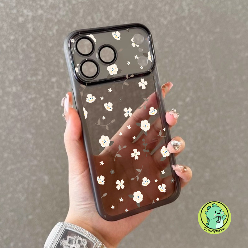 Ốp Điện Thoại Hoa Thanh Lịch Có Ống Kính Kính Cho Tecno Spark 40 Pro Plus 40C 30 30C 20 20C 10 10C 9 8C 6 Go 1 2025 2024 2023 2022 5G 4G Vỏ Chống Sốc Dễ Thương