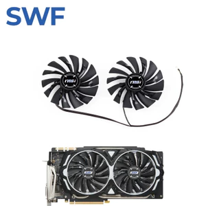 I-2 Cái / bộ 95MM PLD10010S12HH Quạt Làm Mát Cho MSI Radeon R9 380 Armor 2X GTX 1060 1070 1080 TI RX 470 570 580 Thẻ Chơi Game Fa- *