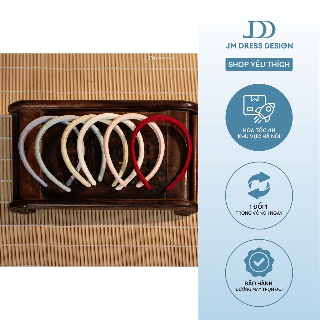 Bờm Tóc Mặc Cùng Áo Dài, Mấn Trơn & Mấn Đính Hạt Tiểu Thư Dự Tiệc PK05.2510 / PK06.2510 Thiết Kế Bởi JM Dress Design