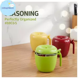 Pufangbliss Nhựa Gia Vị Jar Ra 4 Phòng Tổ Chức Cắm Trại Ngoài Trời Dã Ngoại Dễ Dàng Bảo Quản Hộp Đựng VN