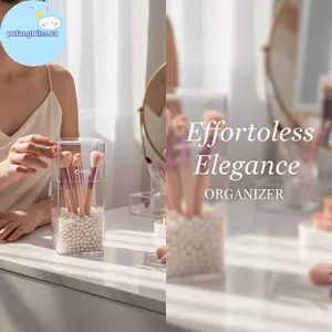 Pufangbliss Mặt nạ dùng một lần trong suốt và túi đựng đồ Hộp đựng cọ trang điểm Hộp lưu trữ đa chức năng Bền thực tế tổ chức Ra VN
